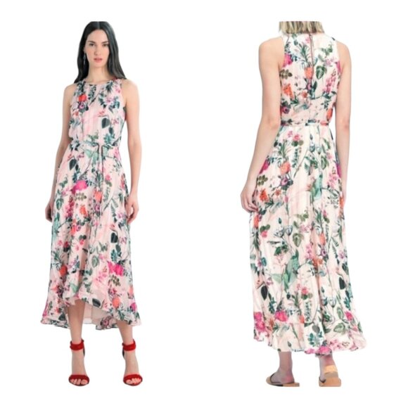 Banana Republic Dresses & Skirts - Banana Republic Size 2 Sleeveless Belted Asymmetrical Floral Print Dress